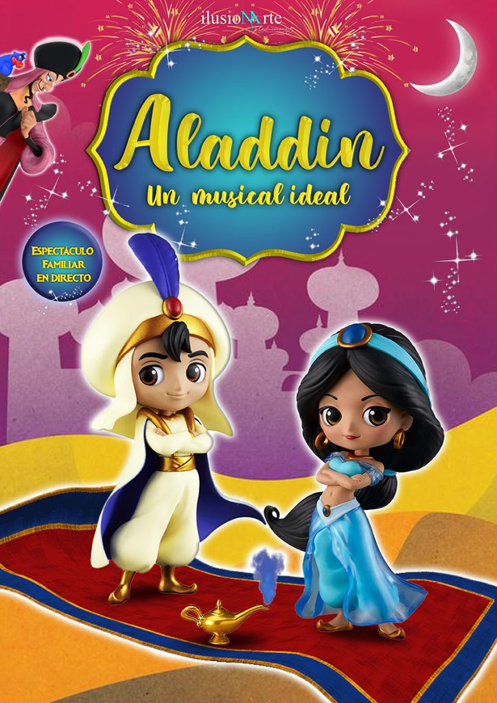 Cartel de la obra Aladdín, el Musical