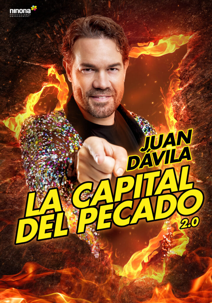 Cartel del evento Juan Dávila, La capital del pecado 2.0