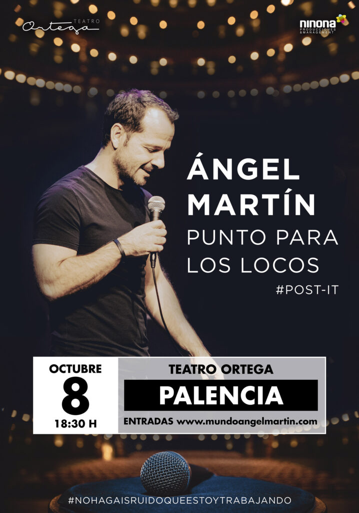 Cartel del evento de Ángel Martín para el slide