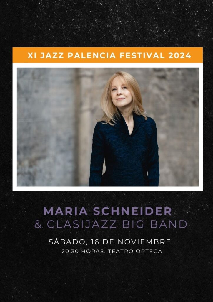 Creatividad del evento de Maria Schneider.