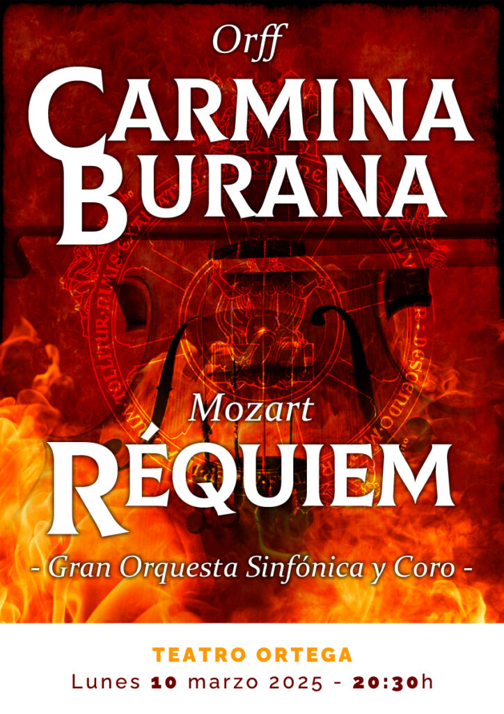 Creatividad del evento Carmina Burana y Réquiem.