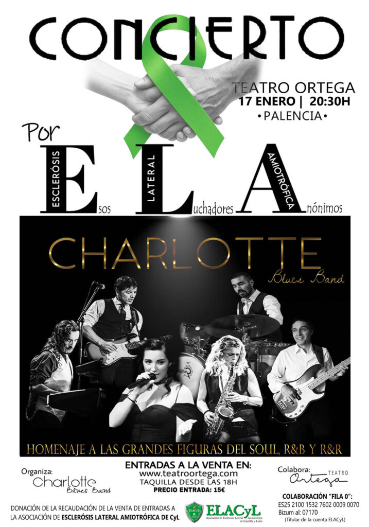 Creatividad del evento Charlotte Blues Band.