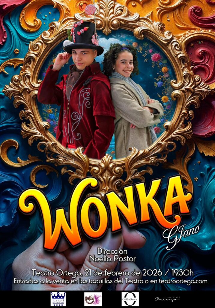 Creatividad del evento Wonka.