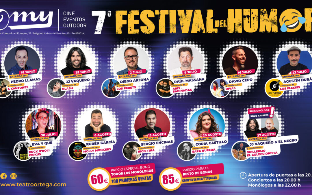 El VII Festival del Humor de OMY reúne a once monologuistas del panorama nacional durante todo el verano
