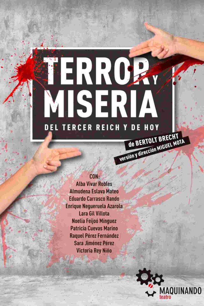 Creatividad del evento Terror y miseria.